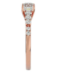 Inel De Logodnă Elégance Solitaire cu Diamante Create în Laborator de 1.39 ct din 18k Aur Roz - Castelo.ro