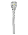 Inel De Logodnă Elégance Solitaire din Aur 14k cu Diamante Naturale de 1.39 ct din 14k Aur Alb - Castelo.ro