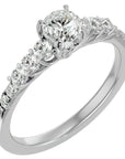 Inel De Logodnă Elégance Solitaire din Aur 14k cu Diamante Naturale de 1.39 ct din 14k Aur Alb - Castelo.ro