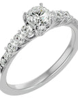 Inel De Logodnă Elégance Solitaire cu Moissanite de 1.39 ct din Platina - Castelo.ro