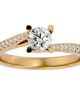 Inel De Logodnă Tranquillité Solitaire din Aur 14k cu Moissanite de 0.71 ct din 14k Aur Galben - Castelo.ro