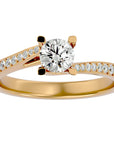 Inel De Logodnă Tranquillité Solitaire cu Diamante Create în Laborator de 0.71 ct din 18k Aur Galben - Castelo.ro