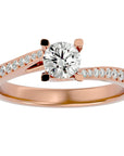 Inel De Logodnă Tranquillité Solitaire cu Diamante Create în Laborator de 0.71 ct din 18k Aur Roz - Castelo.ro