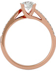 Inel De Logodnă Tranquillité Solitaire cu Diamante Create în Laborator de 0.71 ct din 18k Aur Roz - Castelo.ro