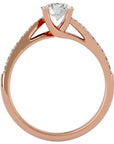 Inel De Logodnă Tranquillité Solitaire din Aur 14k cu Moissanite de 0.71 ct din 14k Aur Roz - Castelo.ro