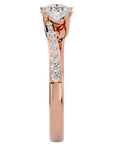 Inel De Logodnă Tranquillité Solitaire din Aur 14k cu Moissanite de 0.71 ct din 14k Aur Roz - Castelo.ro