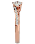 Inel De Logodnă Tranquillité Solitaire cu Diamante Create în Laborator de 0.71 ct din 18k Aur Roz - Castelo.ro