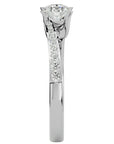 Inel De Logodnă Tranquillité Solitaire din Aur 14k cu Moissanite de 0.71 ct din 14k Aur Alb - Castelo.ro