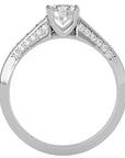 Inel De Logodnă Éternité Solitaire din Aur 14k cu Diamante Naturale de 0.98 ct din 14k Aur Alb - Castelo.ro