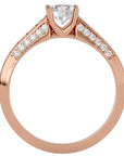 Inel De Logodnă Éternité Solitaire din Aur 14k cu Diamante Create în Laborator de 0.98 ct din 14k Aur Roz - Castelo.ro
