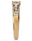 Inel De Logodnă Éternité Solitaire cu Moissanite de 0.98 ct din 18k Aur Galben - Castelo.ro