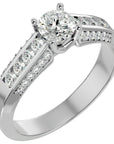 Inel De Logodnă Éternité Solitaire din Aur 14k cu Diamante Create în Laborator de 0.98 ct din 14k Aur Alb - Castelo.ro