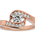 Inel De Logodnă Équité Solitaire din Aur 14k cu Diamante Naturale de 0.65 ct din 14k Aur Roz - Castelo.ro