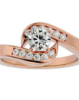 Inel De Logodnă Équité Solitaire din Aur 14k cu Diamante Naturale de 0.65 ct din 14k Aur Roz - Castelo.ro