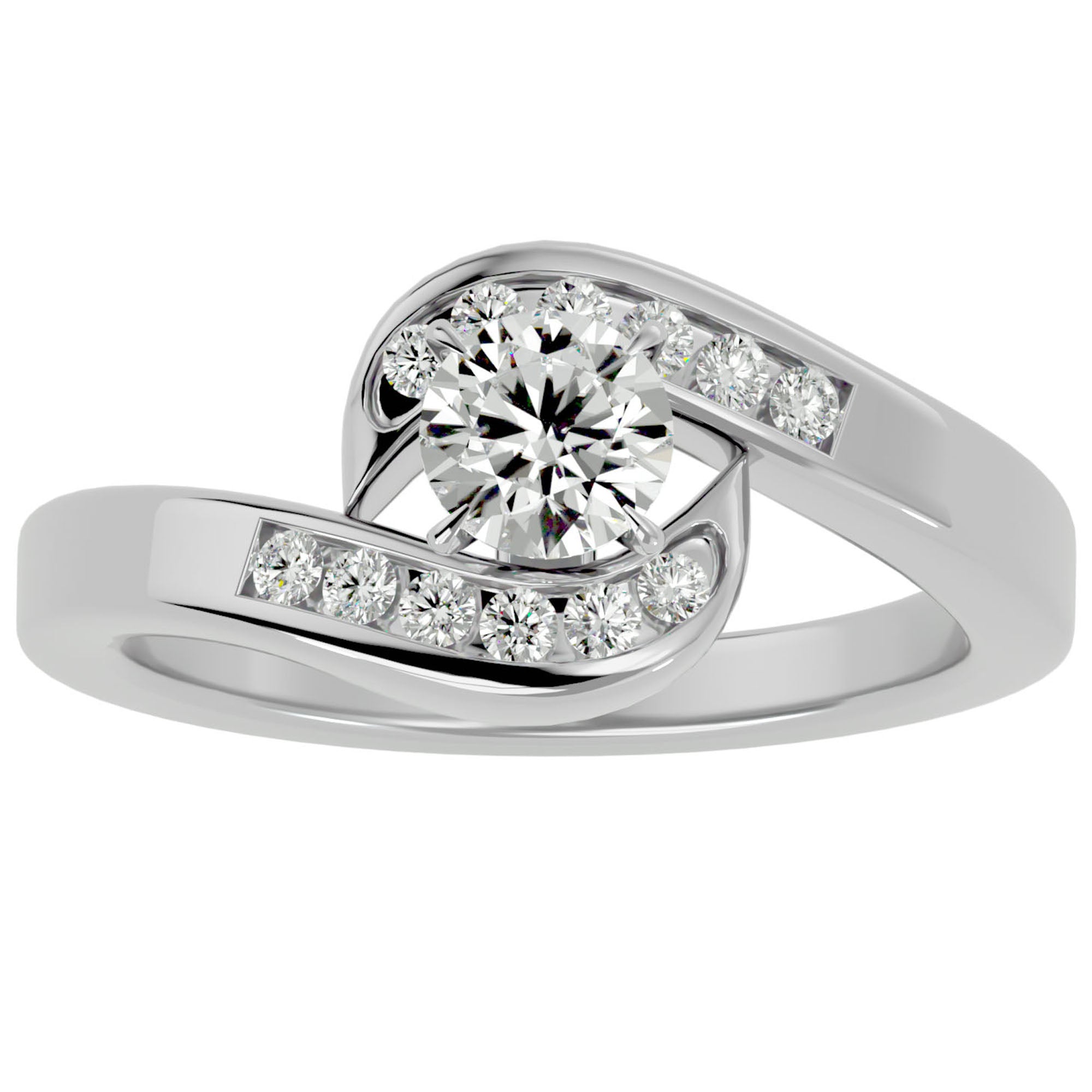 Inel De Logodnă Équité Solitaire cu Diamante Create în Laborator de 0.65 ct din Platina - Castelo.ro