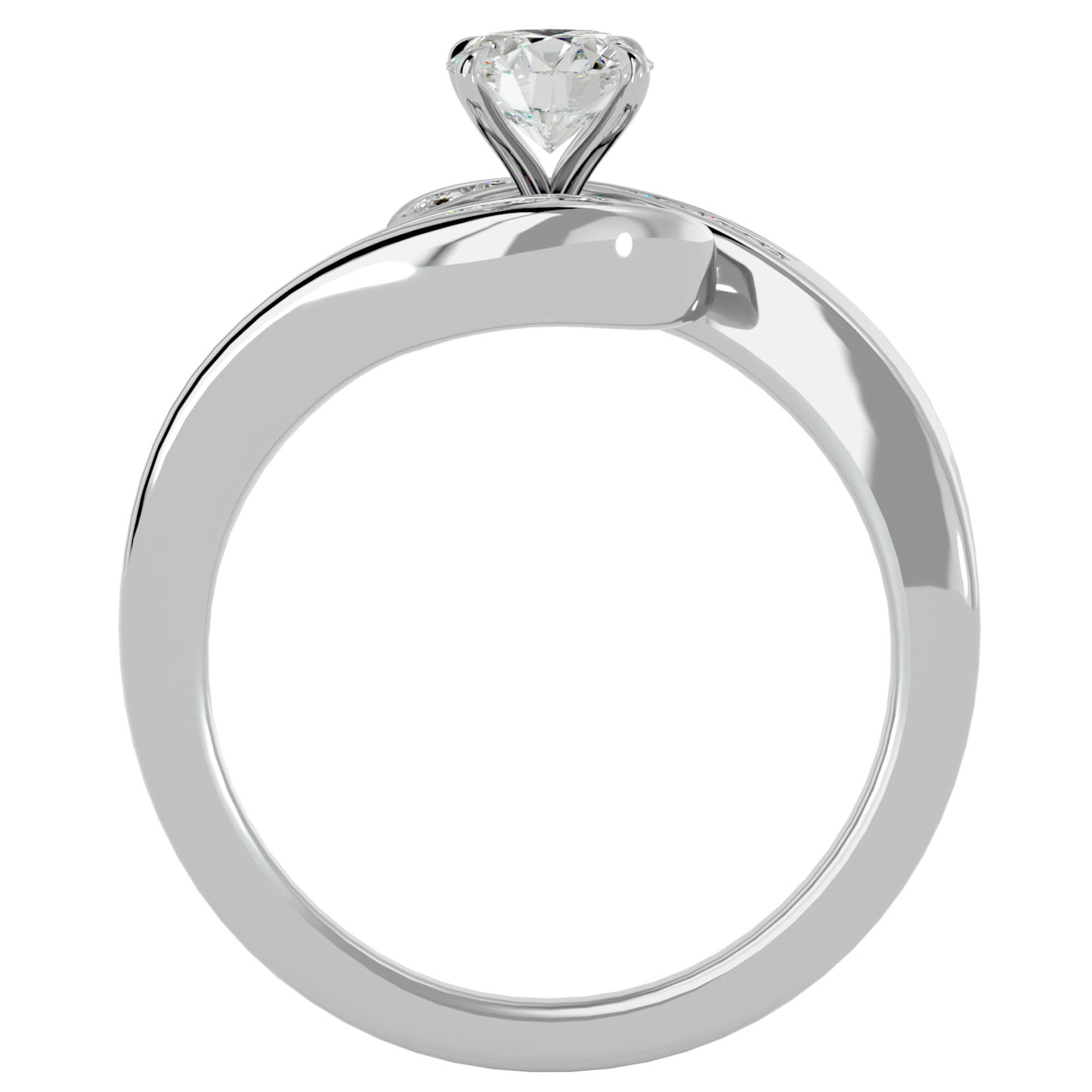 Inel De Logodnă Équité Solitaire cu Diamante Create în Laborator de 0.65 ct din Platina - Castelo.ro