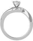 Inel De Logodnă Équité Solitaire din Aur 14k cu Diamante Naturale de 0.65 ct din 14k Aur Alb - Castelo.ro