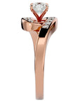 Inel De Logodnă Équité Solitaire din Aur 14k cu Moissanite de 0.65 ct din 14k Aur Roz - Castelo.ro