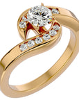 Inel De Logodnă Équité Solitaire din Aur 14k cu Diamante Naturale de 0.65 ct din 14k Aur Galben - Castelo.ro