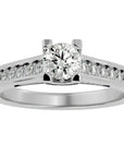 Inel De Logodnă Majesté Solitaire cu Diamante Naturale de 0.92 ct din Platina - Castelo.ro