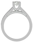 Inel De Logodnă Majesté Solitaire cu Moissanite de 0.92 ct din Platina - Castelo.ro