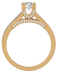 Inel De Logodnă Majesté Solitaire cu Diamante Naturale de 0.92 ct din 18k Aur Galben - Castelo.ro