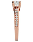 Inel De Logodnă Majesté Solitaire cu Moissanite de 0.92 ct din 18k Aur Roz - Castelo.ro