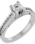 Inel De Logodnă Majesté Solitaire cu Diamante Naturale de 0.92 ct din Platina - Castelo.ro