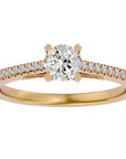 Inel De Logodnă Arya Solitaire din Aur 14k cu Diamante Create în Laborator de 0.80 ct din 14k Aur Galben - Castelo.ro