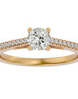 Inel De Logodnă Arya Solitaire din Aur 14k cu Diamante Create în Laborator de 0.80 ct din 14k Aur Galben - Castelo.ro