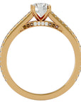 Inel De Logodnă Arya Solitaire din Aur 14k cu Moissanite de 0.80 ct din 14k Aur Galben - Castelo.ro