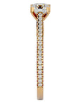 Inel De Logodnă Arya Solitaire din Aur 14k cu Diamante Create în Laborator de 0.80 ct din 14k Aur Galben - Castelo.ro