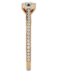 Inel De Logodnă Arya Solitaire din Aur 14k cu Diamante Create în Laborator de 0.80 ct din 14k Aur Galben - Castelo.ro