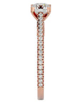 Inel De Logodnă Arya Solitaire cu Moissanite de 0.80 ct din 18k Aur Roz - Castelo.ro