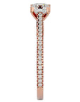 Inel De Logodnă Arya Solitaire din Aur 14k cu Diamante Naturale de 0.80 ct din 14k Aur Roz - Castelo.ro