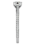 Inel De Logodnă Arya Solitaire din Aur 14k cu Diamante Naturale de 0.80 ct din 14k Aur Alb - Castelo.ro