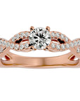 Inel De Logodnă Forever cu Diamante Create în Laborator Solitaire de 0.69 ct din 18k Aur Roz - Castelo.ro