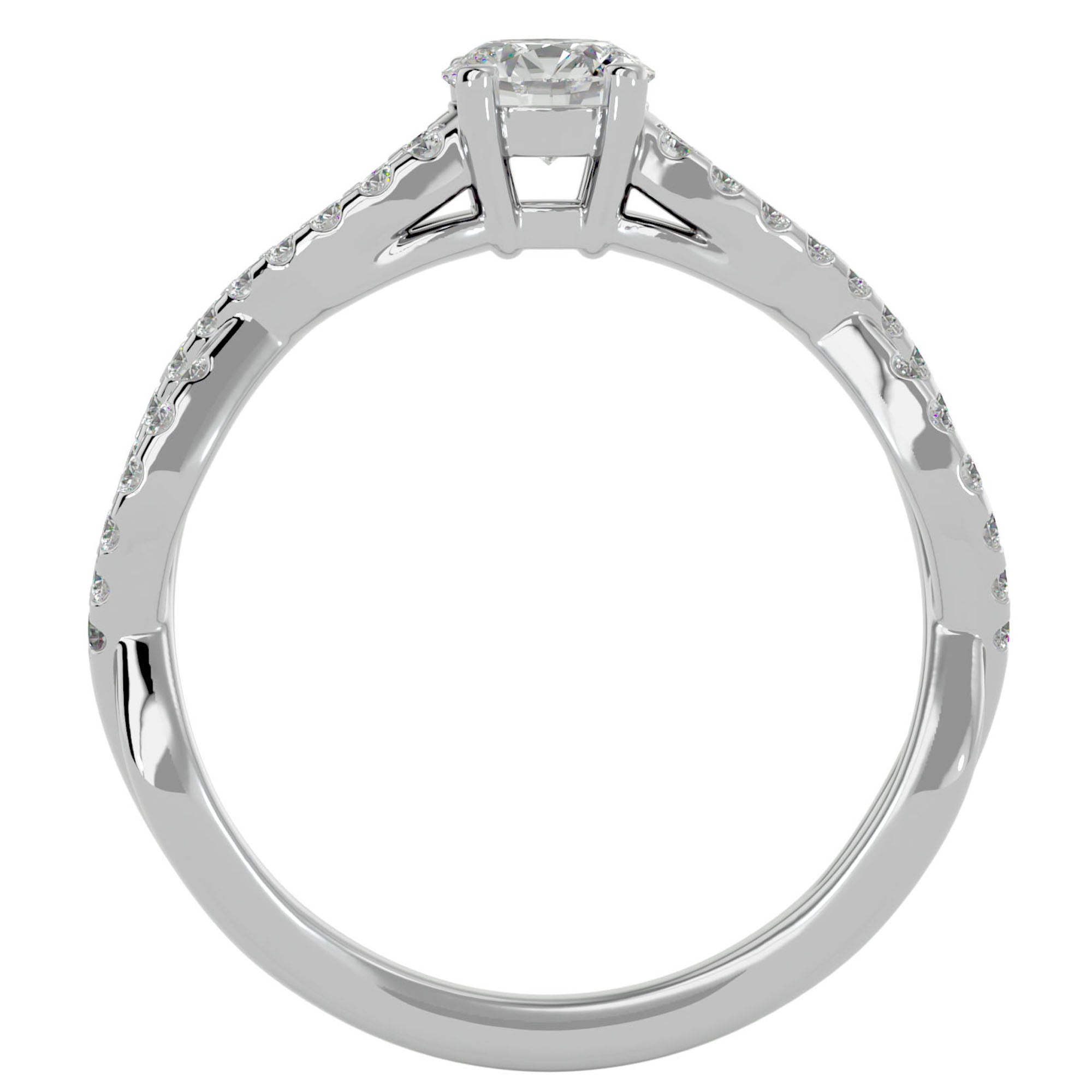 Inel De Logodnă Forever cu Diamante Create în Laborator Solitaire de 0.69 ct din Platina - Castelo.ro