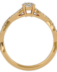 Inel De Logodnă Forever cu Diamante Create în Laborator Solitaire de 0.69 ct din 18k Aur Galben - Castelo.ro