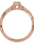 Inel De Logodnă Forever cu Diamante Naturale Solitaire de 0.69 ct din 18k Aur Roz - Castelo.ro