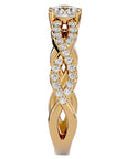 Inel De Logodnă Forever din Aur 14k cu Moissanite Solitaire de 0.69 ct din 14k Aur Galben - Castelo.ro