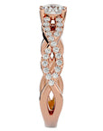 Inel De Logodnă Forever din Aur 14k cu Moissanite Solitaire de 0.69 ct din 14k Aur Roz - Castelo.ro