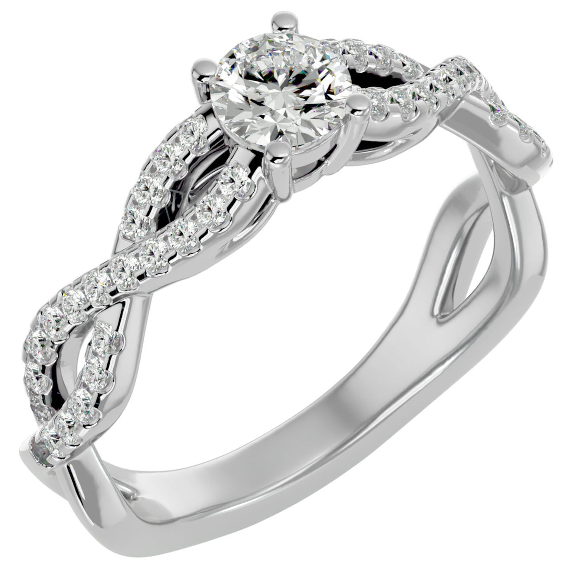 Inel De Logodnă Forever cu Diamante Create în Laborator Solitaire de 0.69 ct din Platina - Castelo.ro
