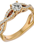 Inel De Logodnă Forever cu Diamante Naturale Solitaire de 0.69 ct din 18k Aur Galben - Castelo.ro