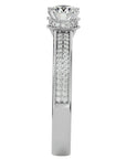 Inel De Logodnă Noblesse Pavé cu Diamante Create în Laborator de 0.61 ct din Platina - Castelo.ro