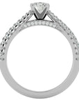 Inel De Logodnă Délicatesse Pavé cu Diamante Naturale de 1.02 ct din Platina - Castelo.ro
