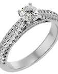 Inel De Logodnă Délicatesse Pavé cu Diamante Naturale de 1.02 ct din Platina - Castelo.ro