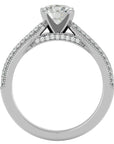 Inel De Logodnă Grande Pavé cu Diamante Create în Laborator de 1.50 ct din Platina - Castelo.ro
