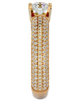 Inel De Logodnă Quatro Pavé din Aur 14k cu Diamante Naturale de 1.01 ct din 14k Aur Galben - Castelo.ro