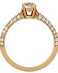 Inel De Logodnă Prospère Pavé din Aur 14k cu Diamante Create în Laborator de 1.23 ct din 14k Aur Galben - Castelo.ro